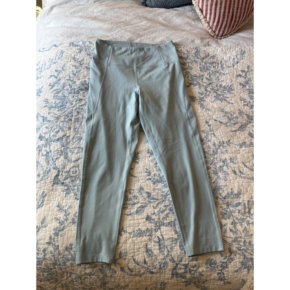 Girlfriend Collective‎ Light Blue High Rise 7/8 Compressive Leggings Medium